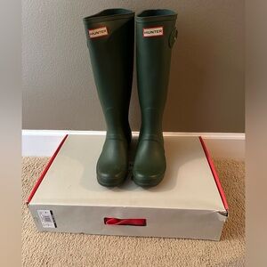 hunter original tall boots— hunter green